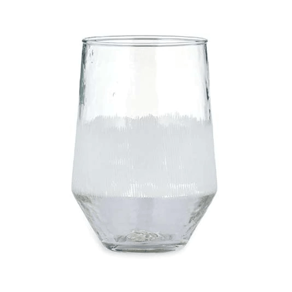 Nkuku Anara Etched Tumbler Clear Large Glass